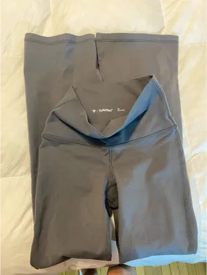 Aritzia TNA Grey Flare Leggings thumbnail 1