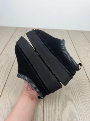 Koolaburra by UGG Women's Burree Platform Slippers US5 Black & Grey Trim $90 thumbnail 4