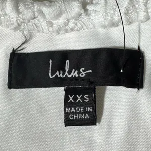 Lulus White Floral Lace Open Back Mini‎ Dress XXS thumbnail 6