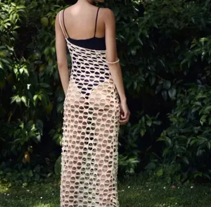 ZARA Crochet Dress Maxi Knit thumbnail 5