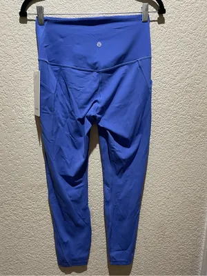 Lululemon NWT Align High Rise 25” pants Leggings Pockets Size 8 Wild Indigo thumbnail 7