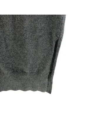 H&M Gray Midi Turtleneck Sweater Dress XS Wool Blend thumbnail 2