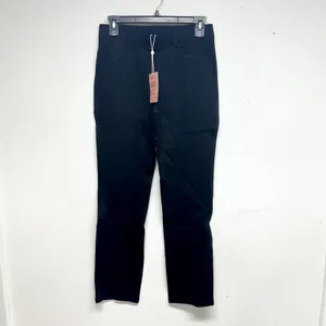 Quince‎ Women's Black Ultra-Stretch Ponte Pants Straight Leg Sz Small NWT thumbnail 2