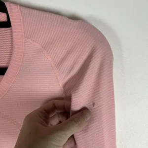 Lululemon Swiftly Tech Long Sleeve Crew Sz 8‎ Pink Thumbholes Workout Yoga thumbnail 4