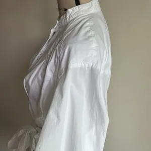 Free People Abbey Bishop Sleeve Button Down White Tunic Size Medium thumbnail 10