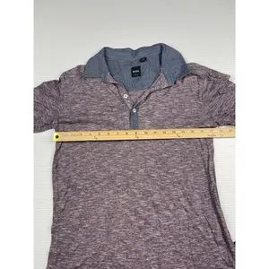 Hugo Boss‎ Slim Fit Heathered Polo Shirt with Chambray Collar women's M thumbnail 7