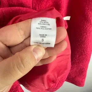 New York & Company Peacoat Women Small Pink Wool Blend Double Breasted Jacket thumbnail 3