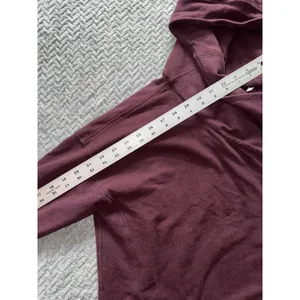 Lululemon Wrap Up Jacket Heathered Bordeaux Drama Soft French Terry Hoodie Sz 10 thumbnail 9