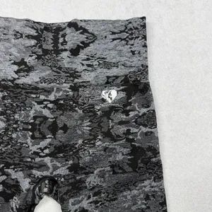 Women’s Best Seamless Leggings Size Small Black Gray Jacquard Camo High Rise thumbnail 3