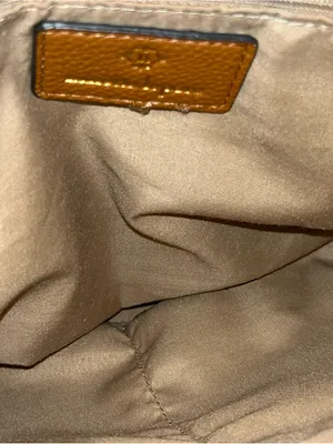 Nanette Lapore Brown Monogram Shoulder Bag with Tan Accents and Chain Handles thumbnail 8