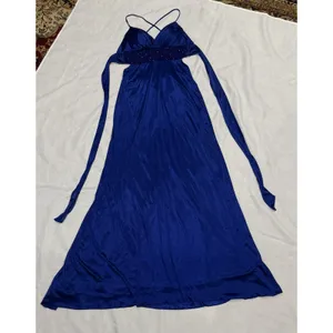 B. Darlin Royal Blue Formal Gown Size 1/2 Junior Prom Dress Side Cutout Ruched thumbnail 7