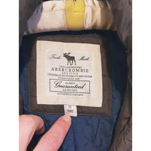 Vintage Y2K Abercrombie Puffer Jacket Hooded Parka Coat Womens M Brown Bella thumbnail 2