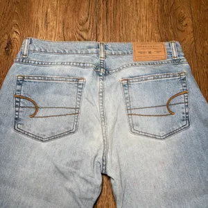 Y2K American Eagle Light Wash Bootcut Jeans Womens 4 Mid Rise Denim boho western thumbnail 12