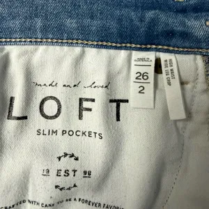 Loft High-Rise Wide Leg Jeans NWT thumbnail 6