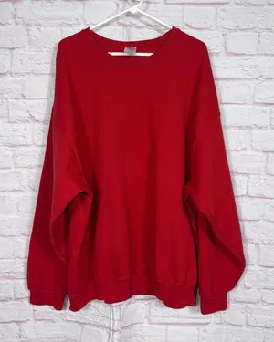 Jerzees NuBlend Red Crewneck Sweatshirt 3XL thumbnail 1