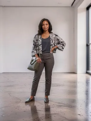 Chaser Camouflage Open Front Jacket in Taupe, Olive & Black thumbnail 2