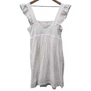 Vineyard Vines Dress White Sz M Flutter Sleeve Mini Coastal Preppy Resort thumbnail 2