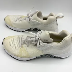 Nike women’s metcon flyknit 3 white training shoe sneaker athletic size 11 thumbnail 3