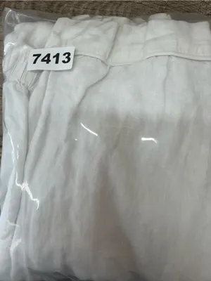 Quince white linen pajama pants size small thumbnail 5