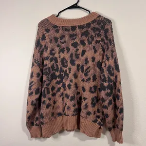 Aerie Brown and Black Knit Sweater thumbnail 4