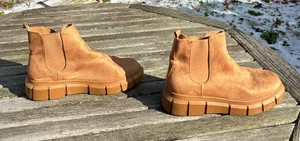 BP. Niya Womens‎ Lug Sole Chelsea Boot Brown Size 9 thumbnail 1