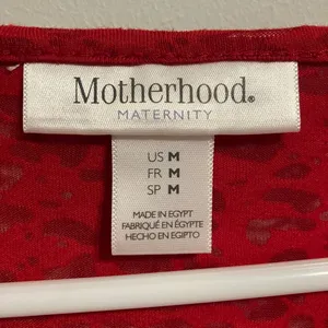 Motherhood Maternity Christmas Long sleeve Tee with side rouching medium‎ thumbnail 3