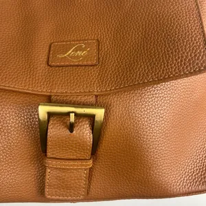 LENE Large Brown Leather and suede Hobo Bag/Shoulder Bag thumbnail 2