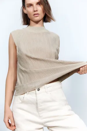 ZARA Combined Pleated Top thumbnail 2