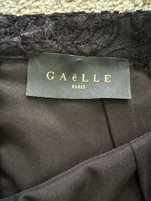 NWT GAËLLE Paris Black Lace Tiered Mini Skirt IT 40 US 4 Romantic Coquette Y2K Luxury thumbnail 2
