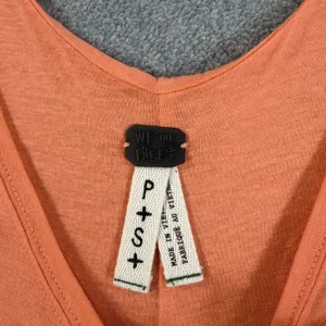 WE THE FREE Orange Trapeze High Low Tank Top Women's Small Linen Blend Flowy New thumbnail 3