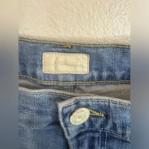 Mother Denim The Seamed Swooner Hover Blowing Kisses Blue Skinny‎ Jeans Size 27 thumbnail 8