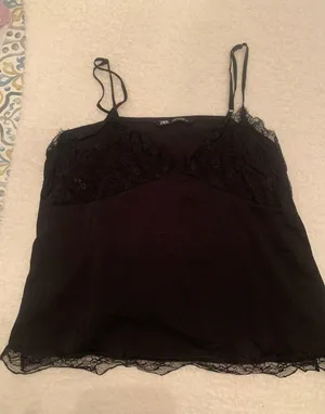 ZARA Lace Tank Top thumbnail 1