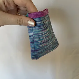 Blue and purple‎ runners armband credit card holder athletic wrist band keys thumbnail 2