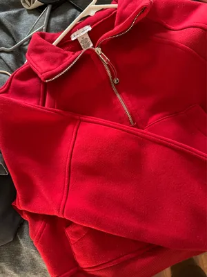 TJ Maxx Quarter-Zip Pullover red thumbnail 1