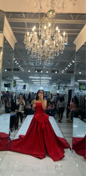 Sherri Hill Prom Dress Red thumbnail 3