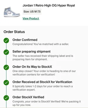 Air Jordan 1 Retro High Og Hyper Royal thumbnail 6