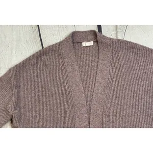 Open Front Ribbed Knit Cardigan thumbnail 7