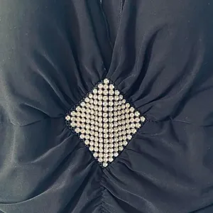 Star Vixen Y2K Black Halter Neck Rhinestone Dress thumbnail 3