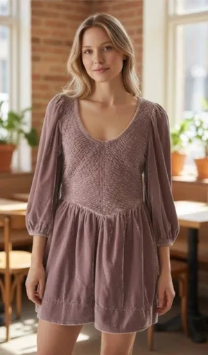 Free People Farrier Velvet Mini Dress thumbnail 1