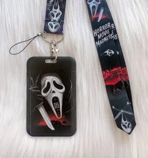 Scream horror movie lanyard with Id/ card holder thumbnail 2