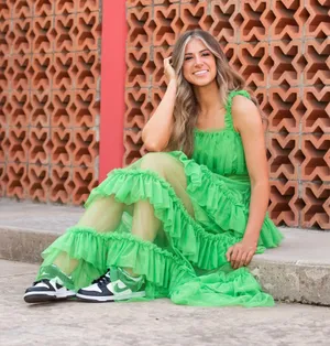 Tripped Threads Green Dress thumbnail 2