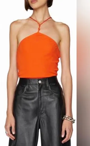 Frame Knotted stretch-jersey bodysuit thumbnail 1