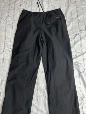 TNA Black Drawstring Elastic Hem Pants size small joggers thumbnail 3