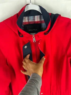 Nautica‎ Red Hooded Water-Resistant Trench Jacket thumbnail 5