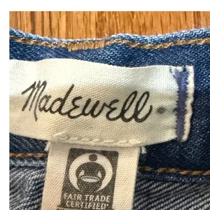 Madewell Baggy Straight Jeans Medium‎ Wash Blue Cotton Hemp Size 28 thumbnail 5