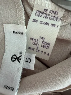 Rampage Deadstock Vintage Cream Mini Skirt thumbnail 5