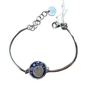 Brosway Chakra Leo Zodiac‎ Bracelet Silver Tone Blue Enamel BHK371 NWT thumbnail 1