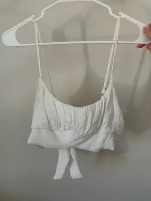 White Fox Boutique White Crop Top thumbnail 1