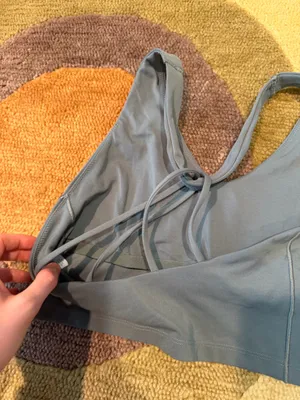 Offline by Aerie Real Me Least Support Longline Sports Bra / Crop Tank Olive S thumbnail 3