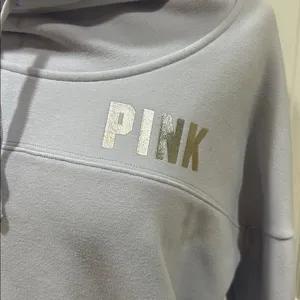 Victoria’s Secret PINK Cowl Neck Sweatshirt – Bluish Purple – Size M thumbnail 2